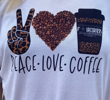 Load image into Gallery viewer, Peace love coffee four corners
