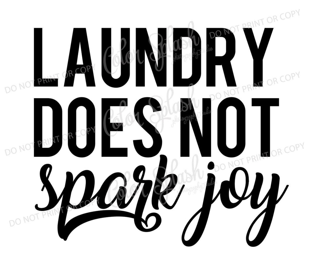 Laundry does not spark joy