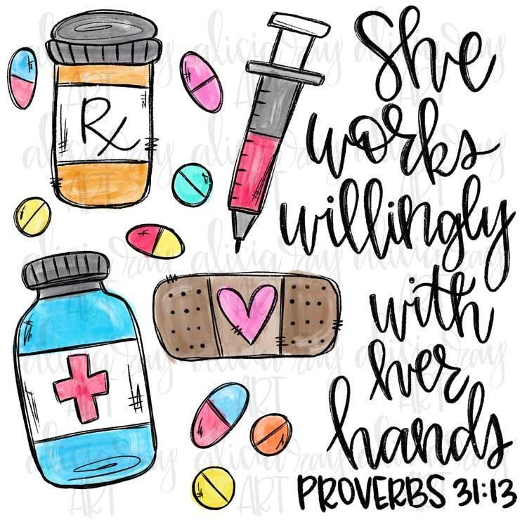 she Works Willingly - pharmacist